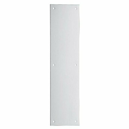 IVES COMMERCIAL Stainless Steel 6in x 16in Push Plate Satin Stainless Steel Finish 820032D616